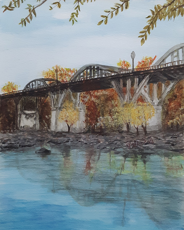 Al ScenicRiver Trail-Coosa River watercolor